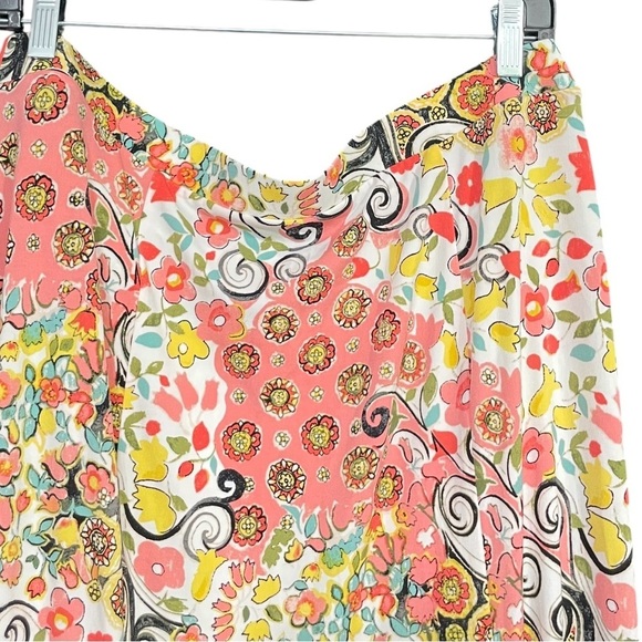Cato Mermaid floral and swirl Floral Women's Skirt - Multicolor Size L - Picture 2 of 11